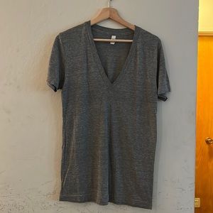 American apparel deep V shirt